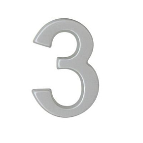 Číslice SP 5cm chrom-satén 3