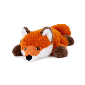 Liška ležící plyš 20x35cm 0m+