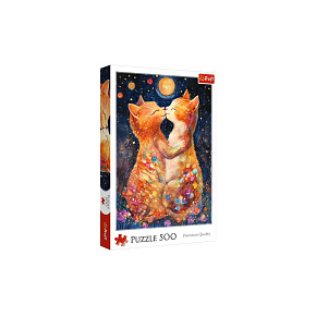 Puzzle Polibek za měsíčního svitu 500 dílků 34x48cm v krabici 27x40x5cm Puzzle Polibek za měsíčního svitu 500 dílků 34x48cm v krabici 27x40x5cm