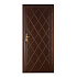 STANDOM Koženkové čalounění dveří vzor kosočtverec T1 Ořech