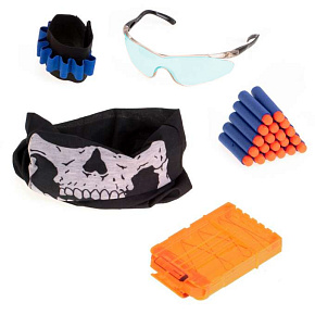 Taktická vesta na příslušenství k vystřelovači šipek + vybavení