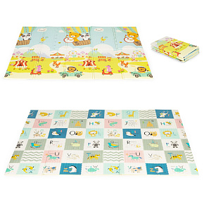 Educational Foam Play Mat Double-Sided Foldable Large with Bag ECOTOYS