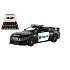 Auto Kinsmart 2024 Ford Mustang Dark Horse Policie 1:38 kov/plast 13cm na zpětné natažení 12ks v box