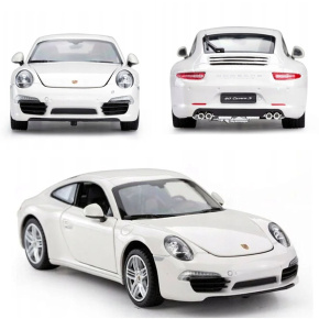 Lebula auto model sběratelský porsche 911 bílý 1:24 d
