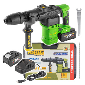 Aku vrtací kladivo Procraft PHA50-1b-c SDS MAX Aku vrtací kladivo Procraft PHA50-1b-c SDS MAX