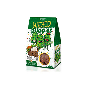 Euphoria Weed Buddies Milk - Krémové potěšení s konopím a kokosem 100g Euphoria Weed Buddies Milk - Krémové potěšení s konopím a kokosem 100g