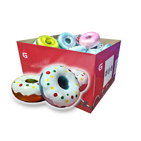 Velká sada vánočních ozdob - Donuty 9 x 4 cm, 60 ks Velká sada vánočních ozdob - Donuty 9 x 4 cm, 60 ks