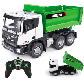 Lebula dálkově ovládaný nákladní vůz sklápěčka náklaďák měřítko 1:18 zelený Lebula dálkově ovládaný nákladní vůz sklápěčka náklaďák měřítko 1:18 zelený