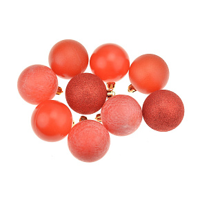 Vánoční kouličky (5.5cm) - Červené, set 9ks Vánoční kouličky (5.5cm) - Červené, set 9ks