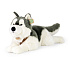 Velký plyšový pes husky s postrojem 60 cm ECO-FRIENDLY