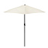 Foldable garden balcony umbrella, adjustable, 210 cm, beige