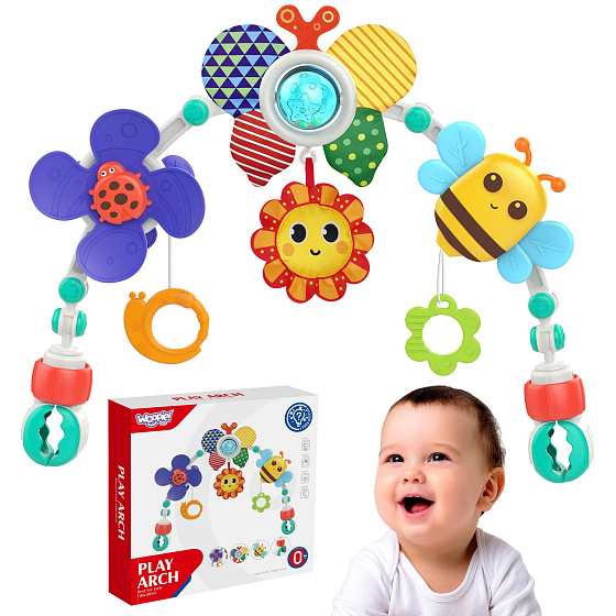 WOOPIE BABY Oblouk Závěs na Postýlku Kočárek Autosedačku