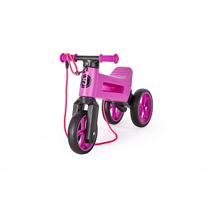 Odrážedlo FUNNY WHEELS Rider SuperSport fialové 2v1+popruh, výš. sedla 28/30cm nos 25kg 18m+ v sáčku Odrážedlo FUNNY WHEELS Rider SuperSport fialové 2v1+popruh, výš. sedla 28/30cm nos 25kg 18m+ v sáčku