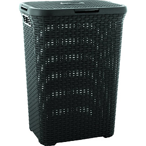 Koš na špinavé prádlo STYLE 60L tmavě šedý Koš na špinavé prádlo STYLE 60L tmavě šedý