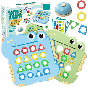 WOOPIE Montessori skládačka Dinosaurus Dovednostní hra Přizpůsob tvary WOOPIE Montessori skládačka Dinosaurus Dovednostní hra Přizpůsob tvary