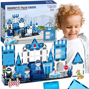 WOOPIE Magnetické Kostky 3D Sada Policejní Stanice 42 ks. WOOPIE Magnetické Kostky 3D Sada Policejní Stanice 42 ks.
