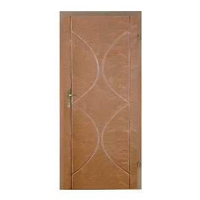 STANDOM Koženkové čalounění dveří vzor půlměsíc T2 Tmavá olše