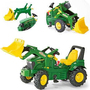Rolly Toys rollyFarmtrac John Deere 7930 - Šlapací traktor s lžící Zelený