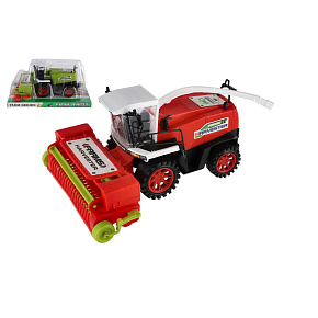 Kombajn plast 24cm na setrvačník 2 barvy v blistru Kombajn plast 24cm na setrvačník 2 barvy v blistru