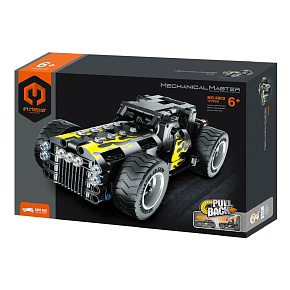 Stavebnice iM.MASTER auto na zpětné natažení plast 177 dílků v krabici 29x20x6cm