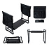 Foldable kneeling stool for gardening, tool belt, 2 organizers