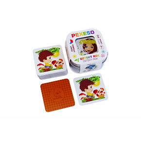 Pexeso dětský rok voděodolné 64 karet v plechové krabičce 6x6x4cm 9ks v boxu Pexeso dětský rok voděodolné 64 karet v plechové krabičce 6x6x4cm 9ks v boxu