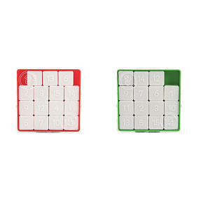Hra 15 hlavolam přesouvačka plast 7,5x7,5cm Hra 15 hlavolam přesouvačka plast 7,5x7,5cm