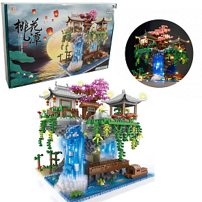 Lebula stavebnice sada japonská zenová zahrada domek 2705 ks. dílů