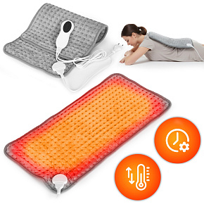 Electric Heating Pad 60x30 cm with Remote 10 Heating Levels 75W ModernHome