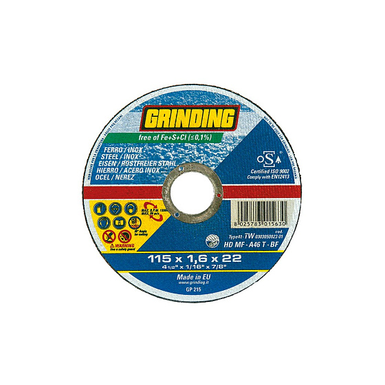 PROTECO - 88.1-230-1.9R - kotouč řez. TW230x1.9x22.2HD-MF ocel, nerez rovný