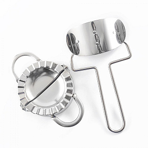 Herzberg HG-8114: Stroj na ravioli z nerezové oceli, 7 kusů Herzberg HG-8114: Stroj na ravioli z nerezové oceli, 7 kusů
