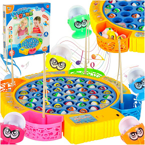 Rodinná dovednostní hra rybaření 45 rybek + 4 pruty