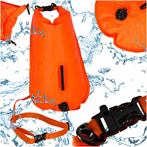 Bójka na plavání záchranná plavecká bóje suchá kapsa píšťalka 28l