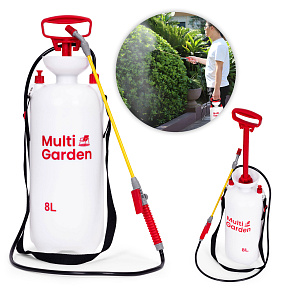 Pressure sprayer 8L, garden, handheld, 2.2-2.5 bar, long lance, piston pump, MultiGarden