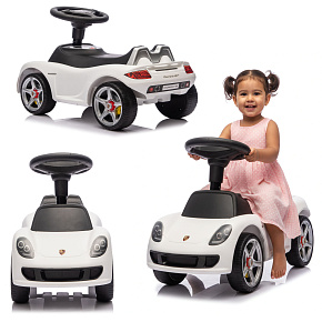 Lebula jezdítko chodítko licence porsche pro děti bílý auto na odrážení vozidlo