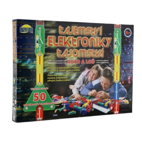 Tajemství elektroniky - Auto, loď 50 experimentů na baterie v krabici 46,5x33,5x4cm od 6 let