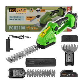 Aku nůžky na trávu a keře Procraft PGH2100 Aku nůžky na trávu a keře Procraft PGH2100