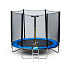 Garden Trampoline with Outer Safety Net 10 ft 304–312 cm + Ladder