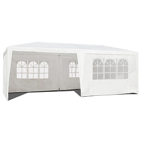 Garden commercial pavilion tent, 3x6 m, 6 walls, white, MultiGarden