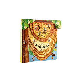 Knížka Co se děje ve včelím úlu CZ text 23x23cm