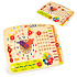 Wooden manipulation board for children, calendar clock ECOTOYS