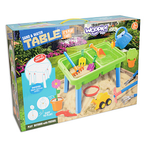 WOOPIE Vodní stolek 2v1 Pískoviště 13 doplňků. WOOPIE Vodní stolek 2v1 Pískoviště 13 doplňků.