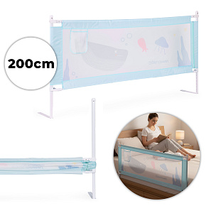Bed Safety Rail 200 cm Protection Guard for Children ECOTOYS