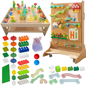 MASTERKIDZ Sada konstrukčních kostek Kuličková dráha STEM 359 ks. MASTERKIDZ Sada konstrukčních kostek Kuličková dráha STEM 359 ks.