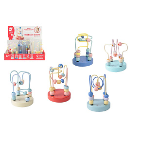 Edukační labyrint dřevo/kov 9x13cm 6 druhů 6ks v boxu 12m+ Edukační labyrint dřevo/kov 9x13cm 6 druhů 6ks v boxu 12m+