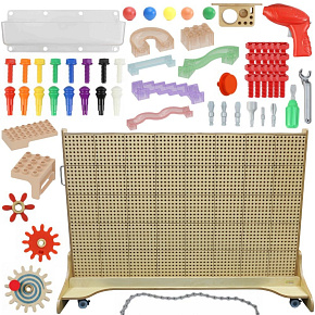 MASTERKIDZ Volně stojící Vědecká Kreativní Tabule STEM 125 x 86 + Sada Příslušenství MASTERKIDZ Volně stojící Vědecká Kreativní Tabule STEM 125 x 86 + Sada Příslušenství