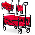 Beach transport garden trolley, foldable, red, 48x90 cm, MultiGarden