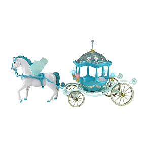 Kočár s okřídleným koněm a světlem