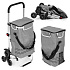 Foldable Shopping Trolley with Bag 30 Liters Triple Wheels Thermal Pocket ModernHome