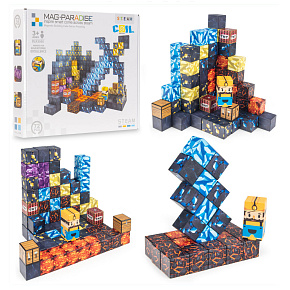 Lebula magnetické kostky sada 72 ks prvky hra pixel